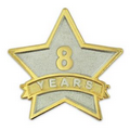 Year of Service Star Pin - 8 Year